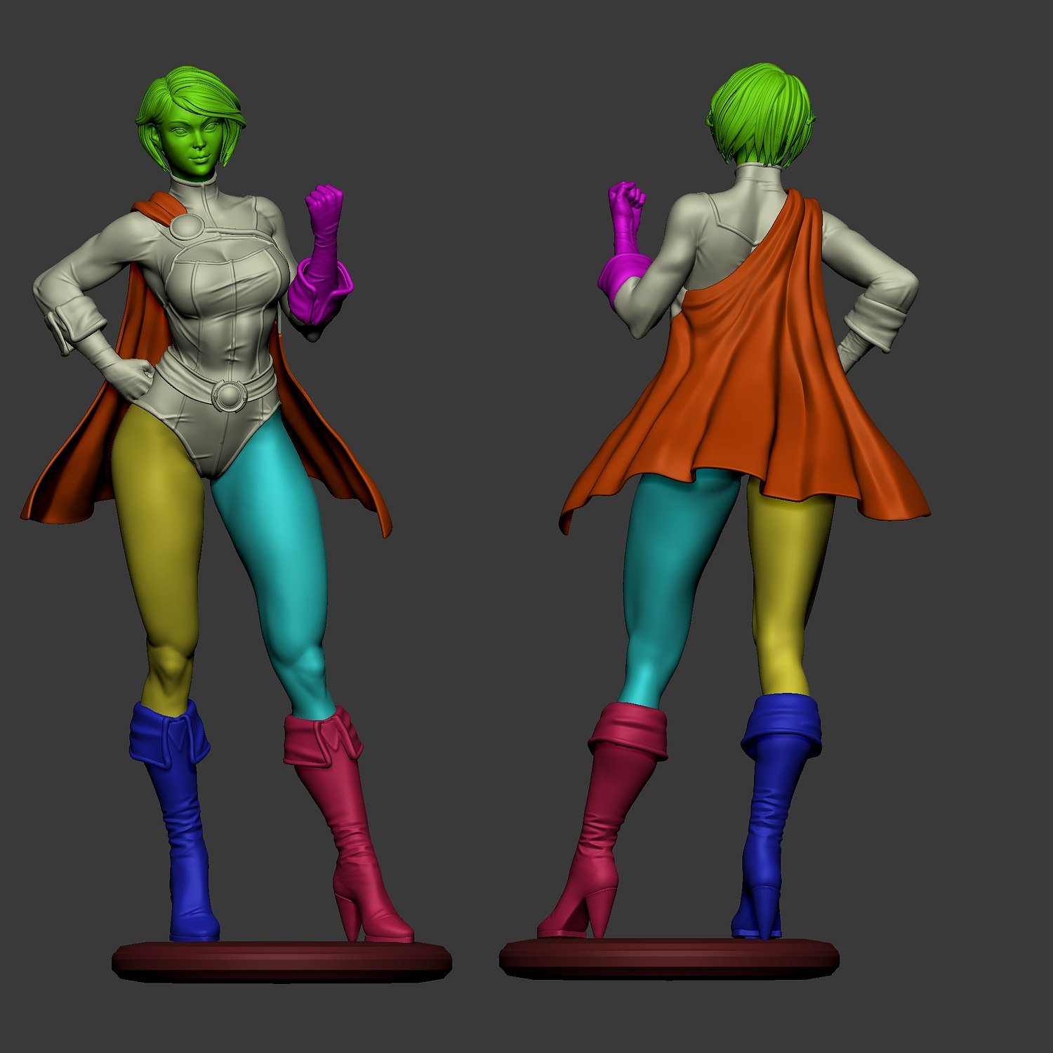 Power Girl V2 from DC STL FILE 3D PRINT