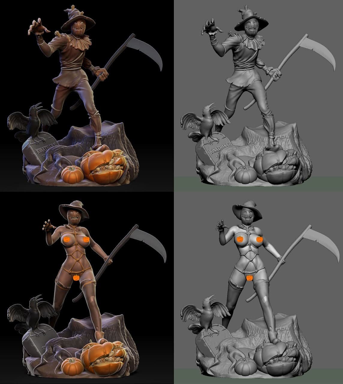 Scarecrow from DC STL FILE 3D PRINT