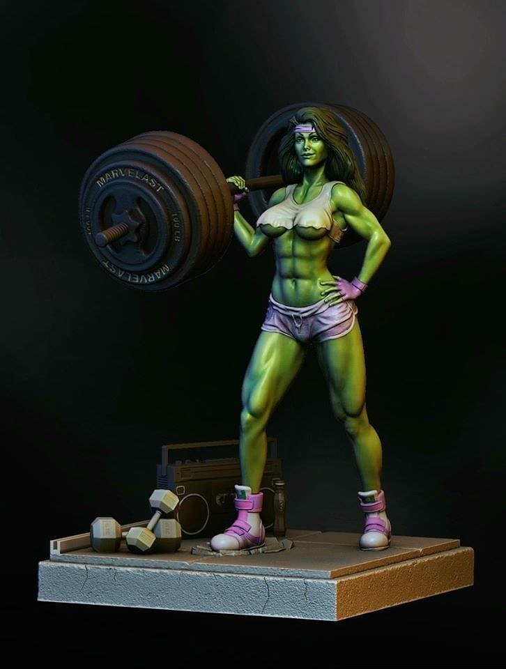 She Hulk Fanart from Marvel STL FILE 3D PRINT