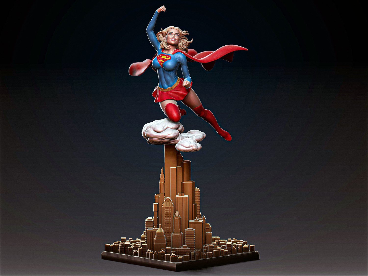 Supergirl V2 from DC STL FILE 3D PRINT