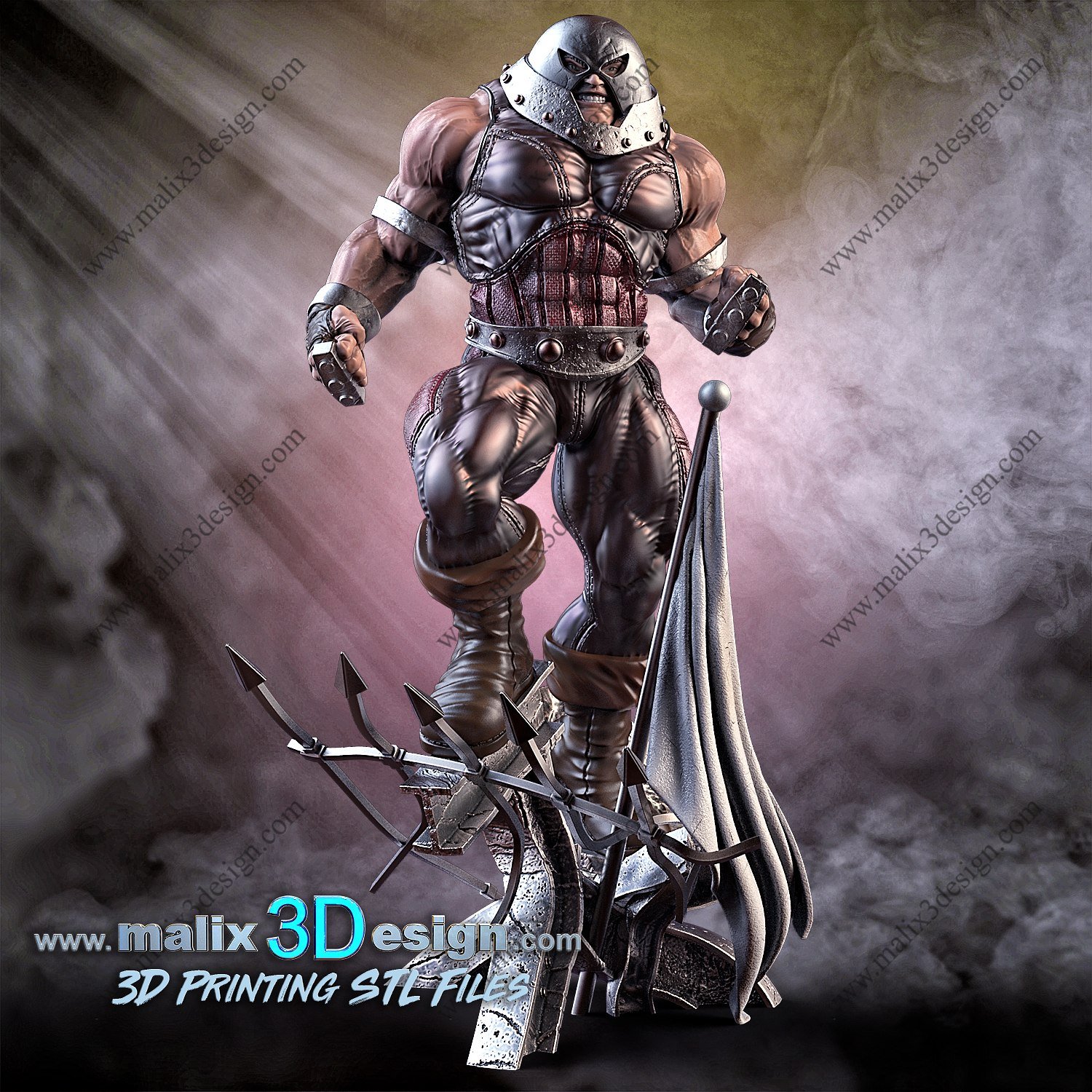 Juggernaut From X-Men STL FILE 3D PRINT