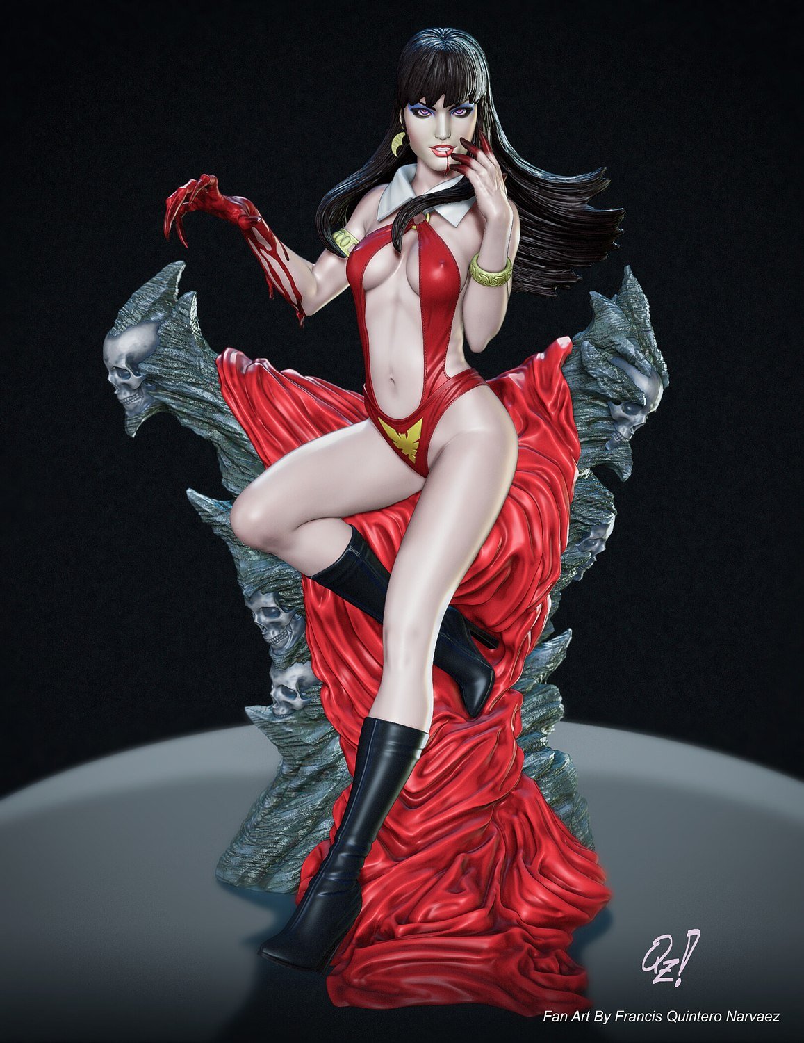 Vampirella Fanart Stl File 3d Print