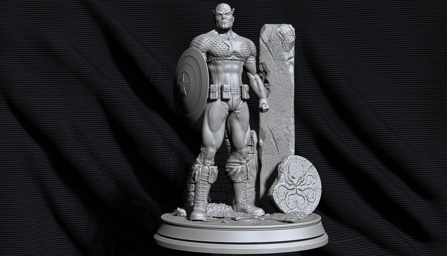 Captain America V3 From Marvel STL FILE 3D PRINT