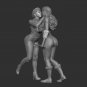 Black Cat kisses Catwoman Diorama STL FILE 3D PRINT