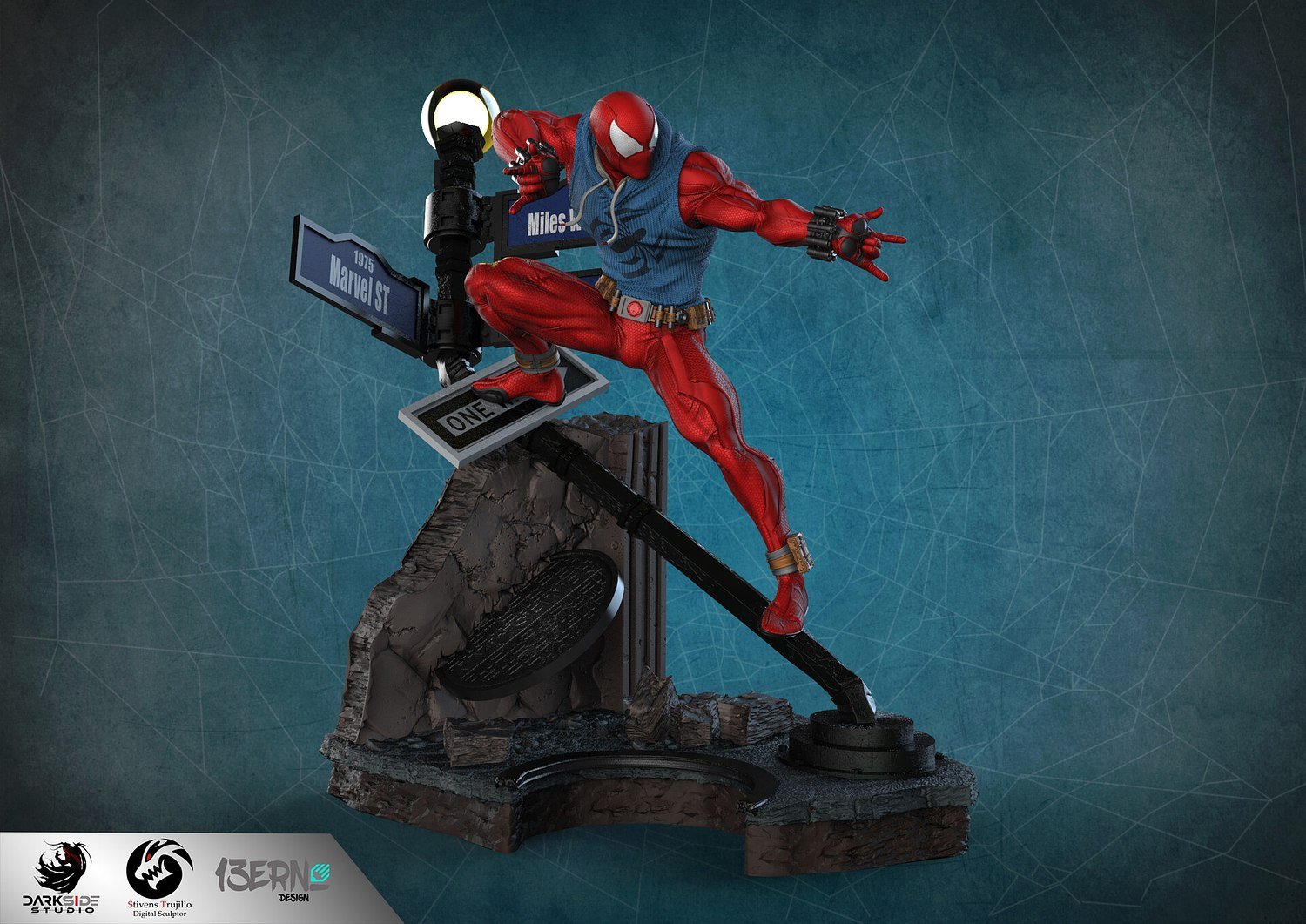 Scarlet Spider From Marvel STL FILE 3D PRINT