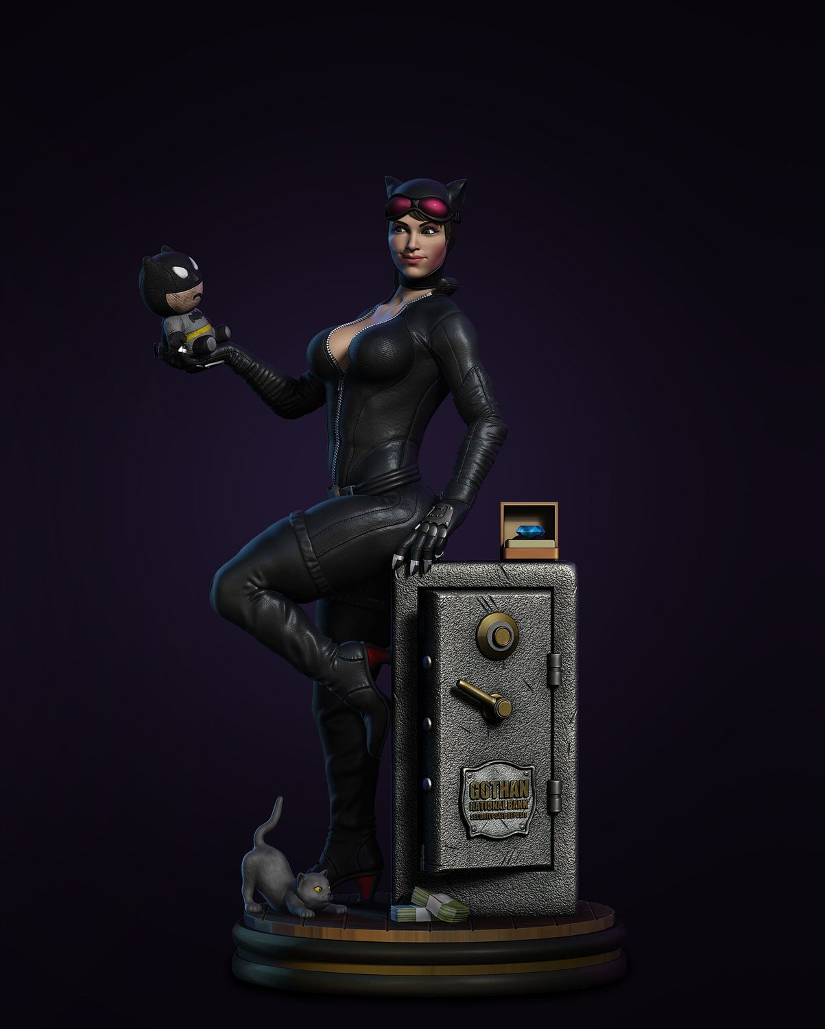 Catwoman V7 from DC STL FILE 3D PRINT