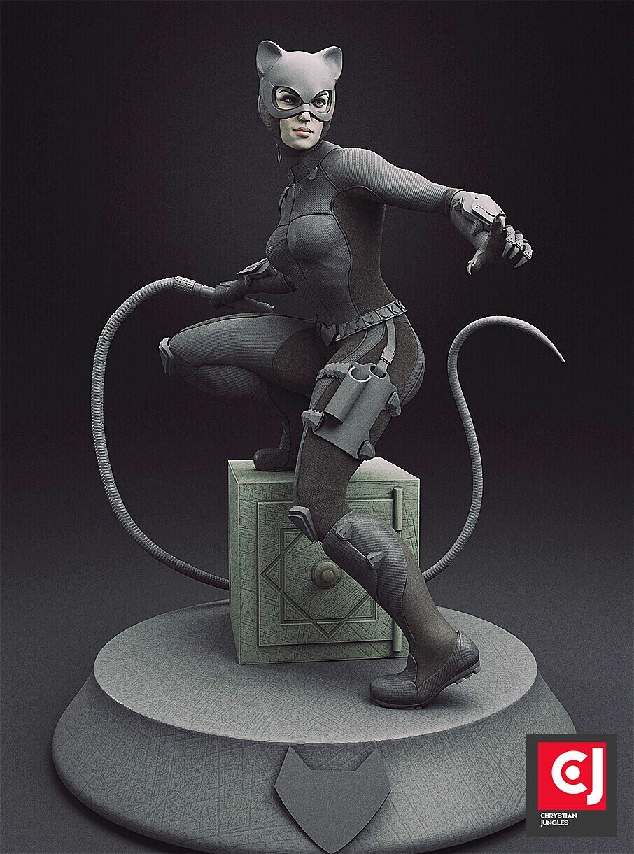 Catwoman V8 from DC STL FILE 3D PRINT