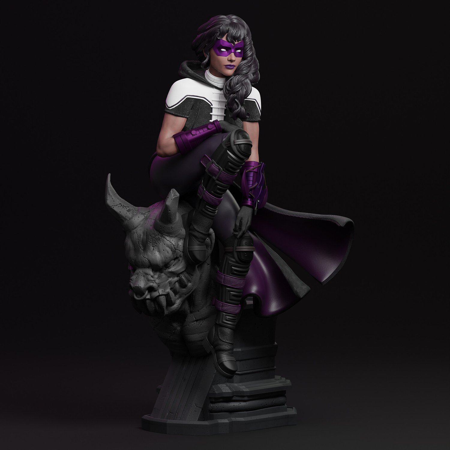 Huntress V2 From DC STL FILE 3D PRINT