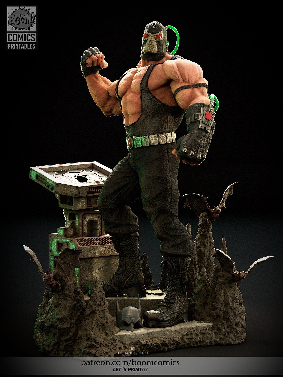 Bane From DC STL FILE 3D PRINT