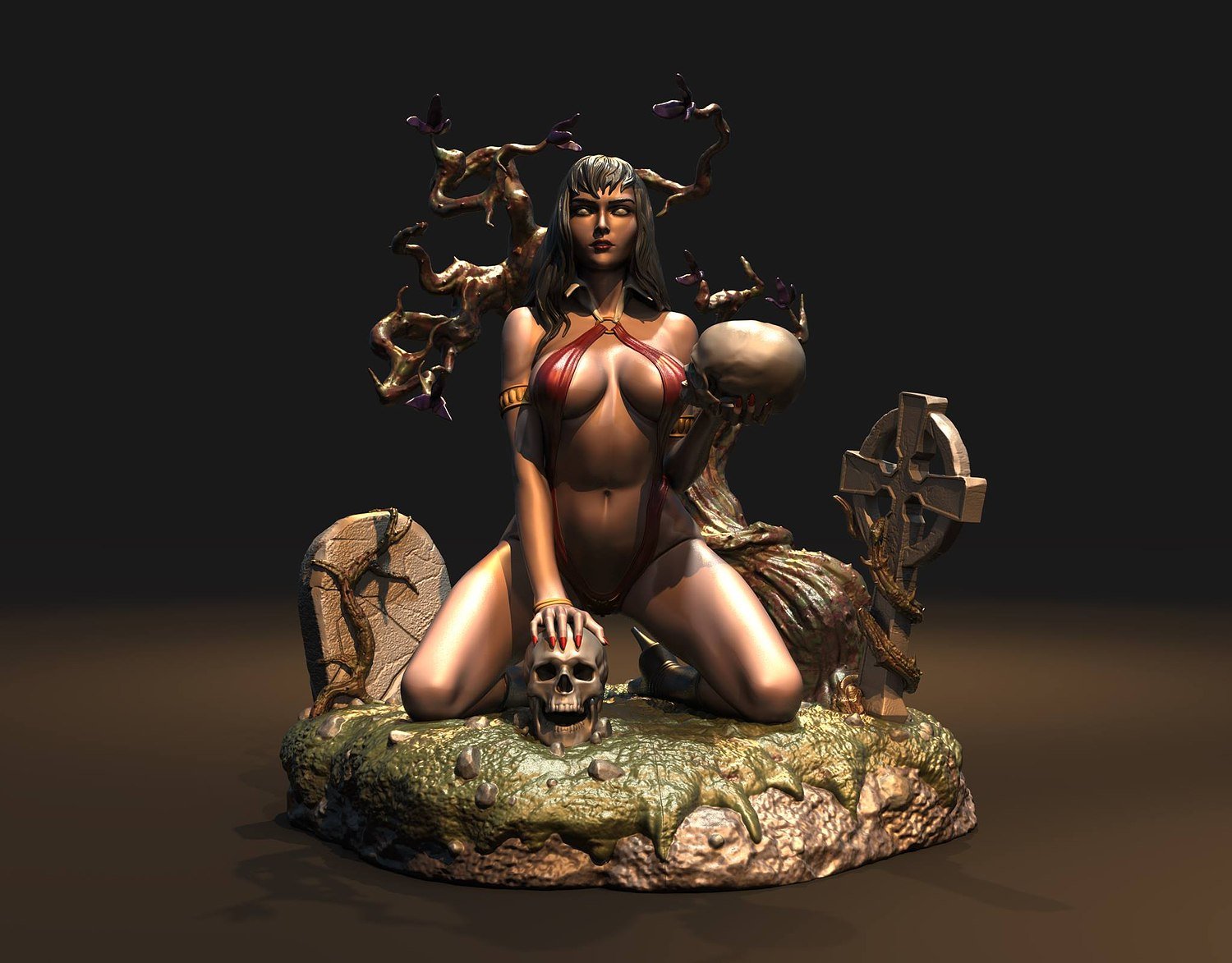 Vampirella V2 Fanart STL FILE 3D PRINT