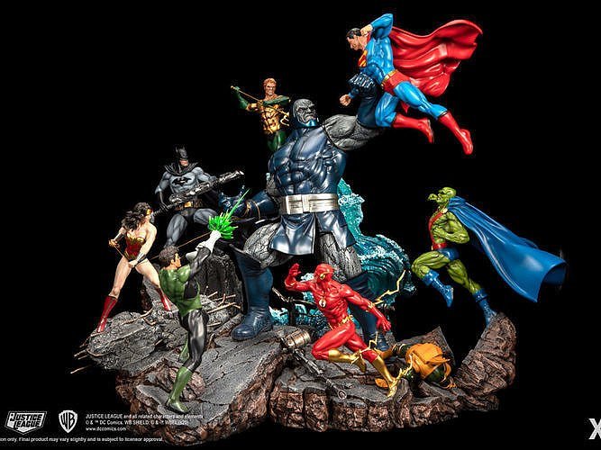 Justice League Vs Darkseid Diorama STL FILE 3D PRINT