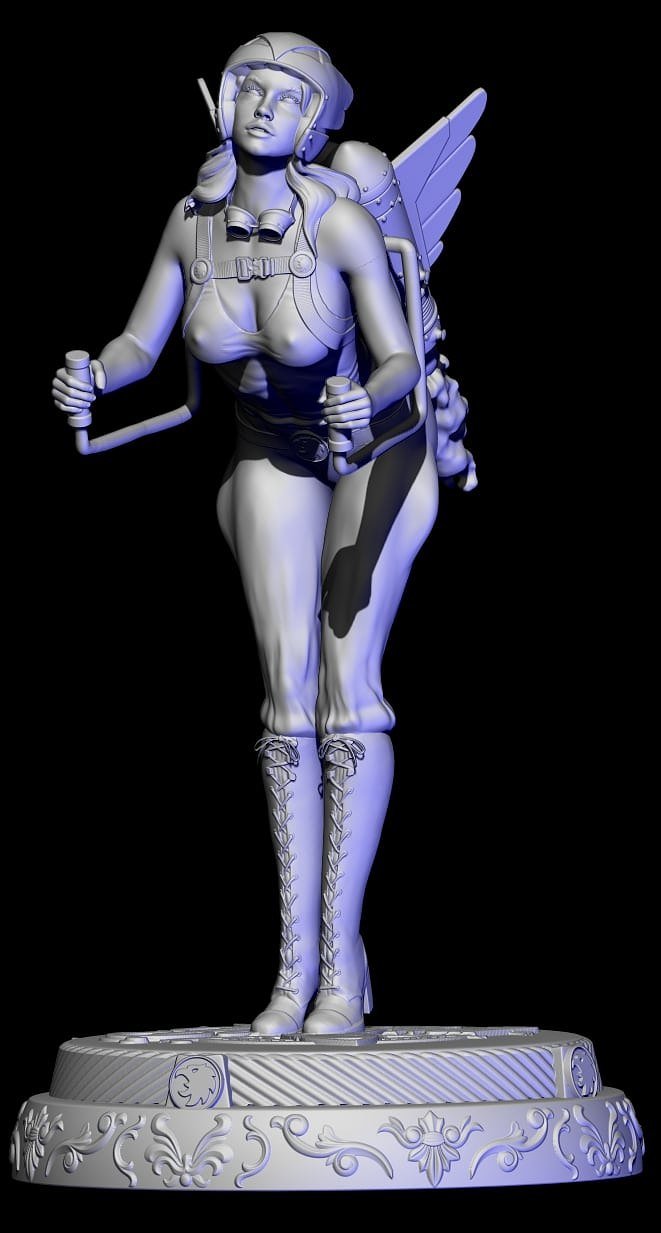 Bombshell Hawkgirl from DC STL FILE 3D PRINT