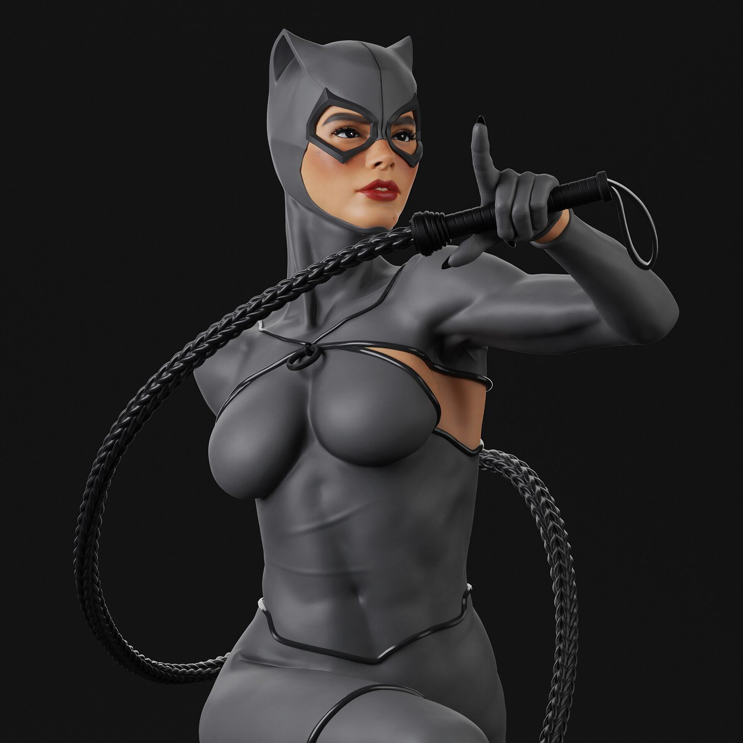 Catwoman with Rope from DC STL FILE 3D PRINT