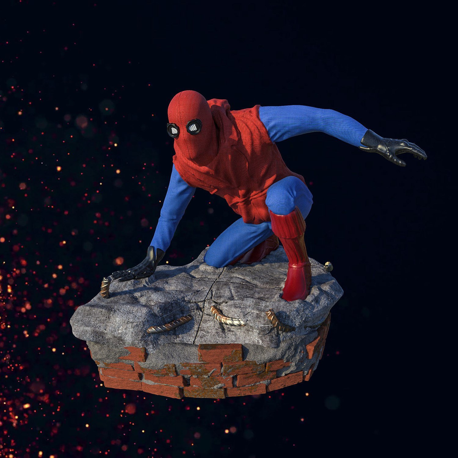 Spiderman Homemade Suit STL FILE 3D PRINT