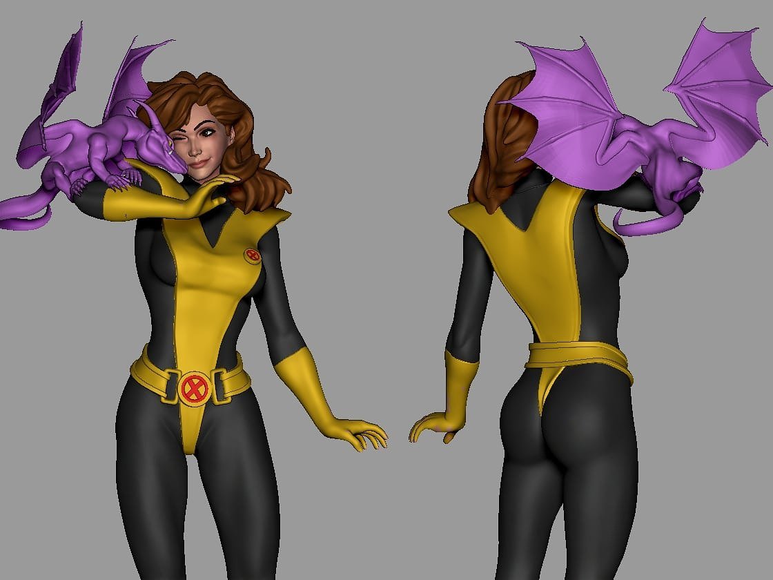 Kitty Pryde V2 From X-Men STL FILE 3D PRINT