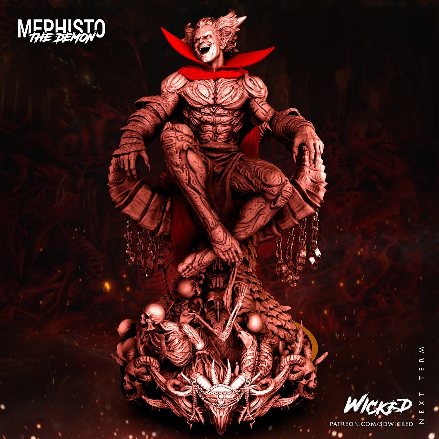 Mephisto From Marvel STL FILE 3D PRINT