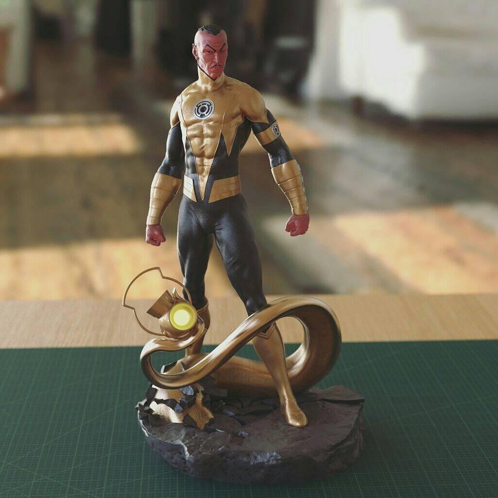 Sinestro From DC STL FILE 3D PRINT