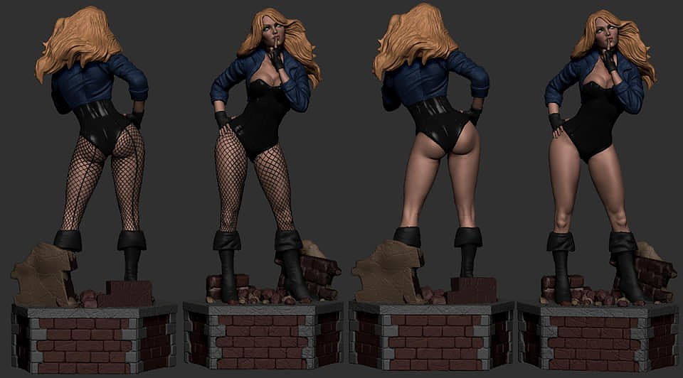 Black Canary V2 From DC STL FILE 3D PRINT