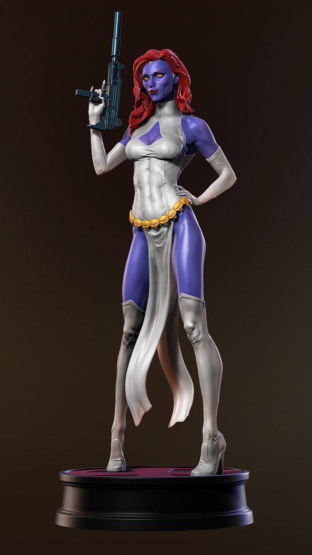Mystique V3 from Marvel STL FILE 3D PRINT