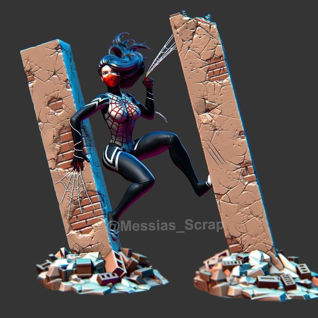 Silk Cindy Moon from Marvel STL FILE 3D PRINT