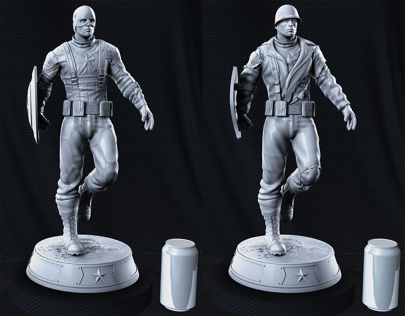 Captain America 2 Outfit from Marvel STL FILE 3D PRINT
