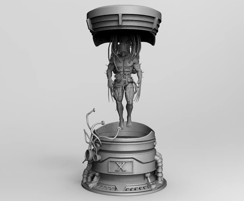 Wolverine in Experiment Cage from Marvel STL FILE 3D PRINT