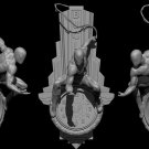 Spiderman Hanging on Clock from Marvel STL FILE 3D PRINT