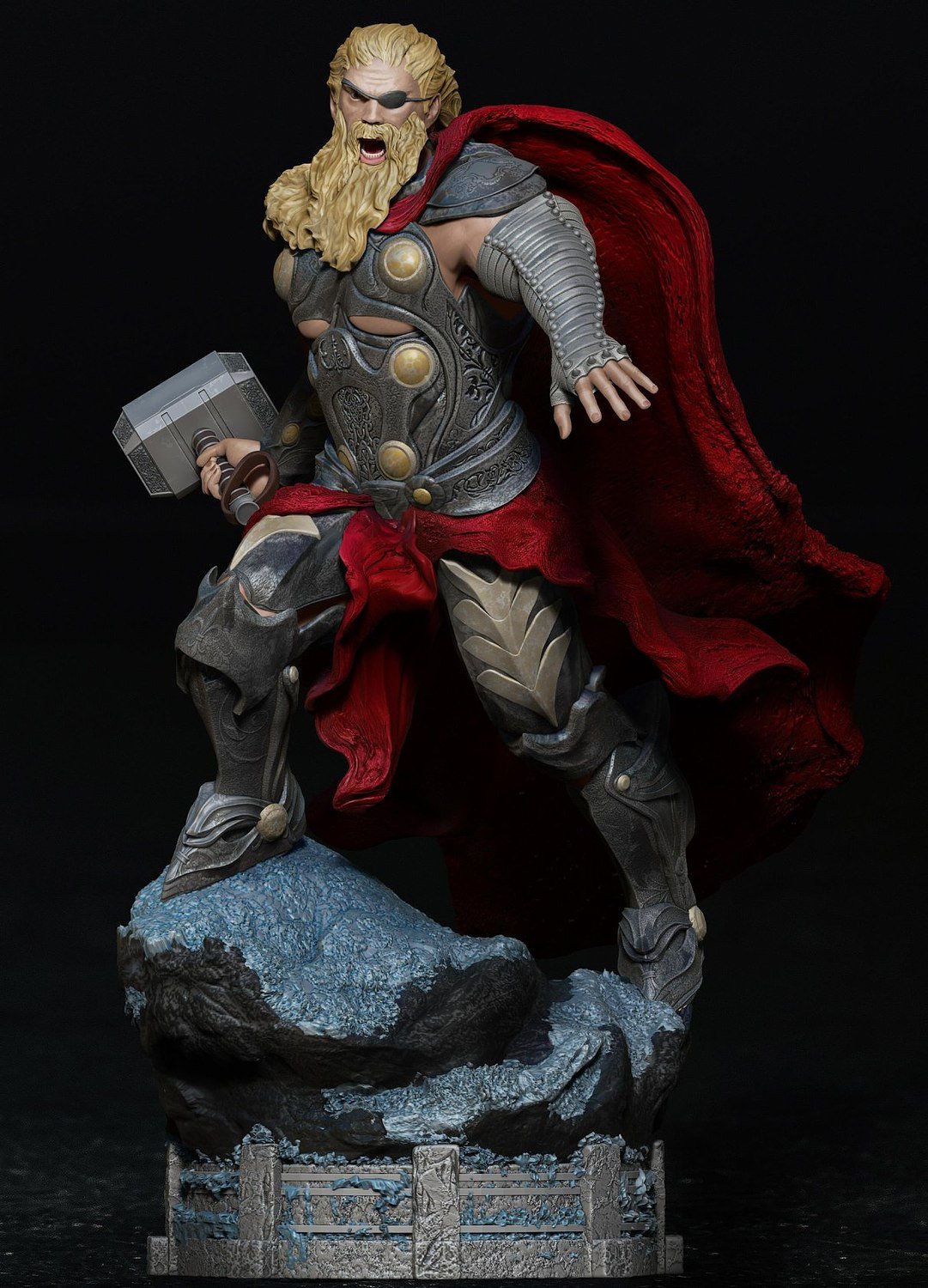 King Thor from Marvel STL FILE 3D PRINT