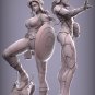 Captain Woman and Iron Woman Diorama STL FILE 3D PRINT