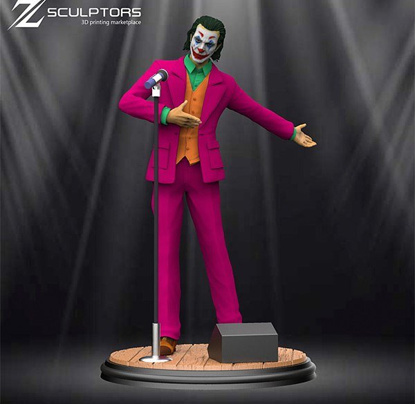 Joker on Stage from DC STL FILE 3D PRINT