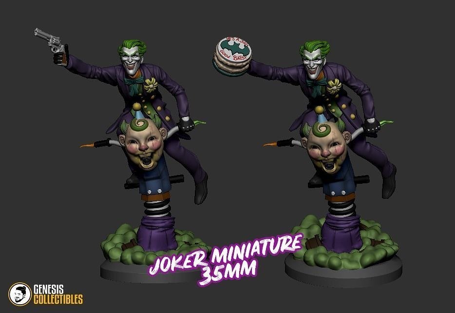 Joker Circus from DC STL FILE 3D PRINT