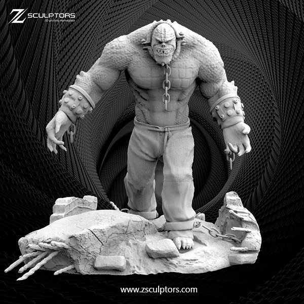 Killer Croc from DC STL FILE 3D PRINT