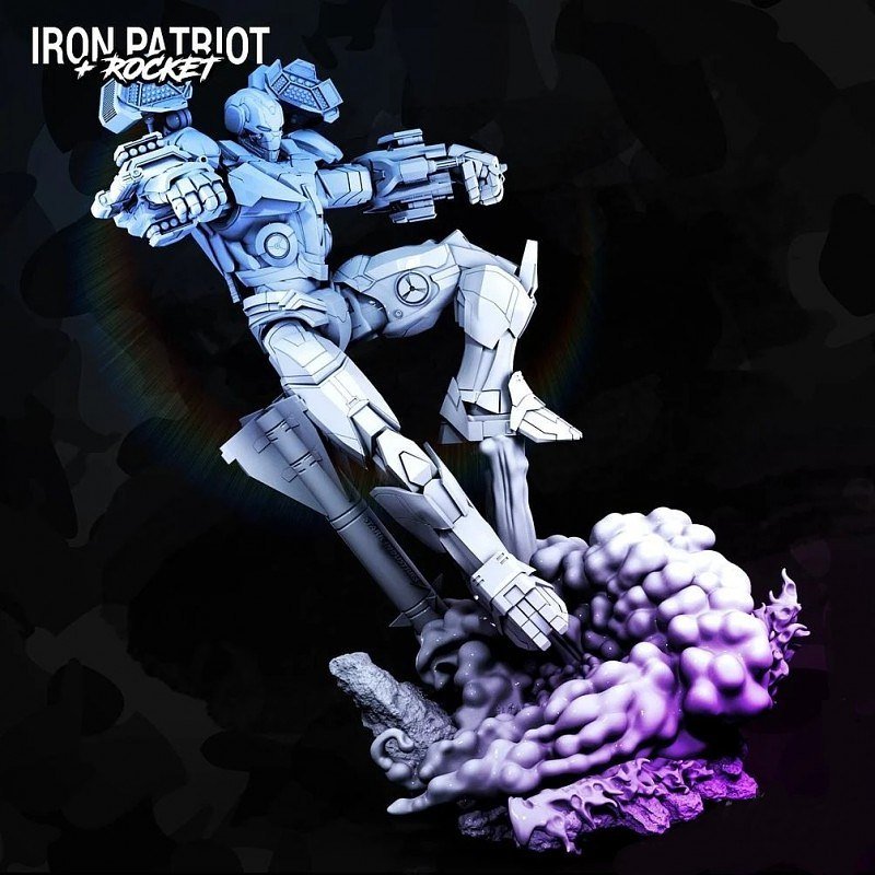 Iron Patriot from Marvel STL FILE 3D PRINT