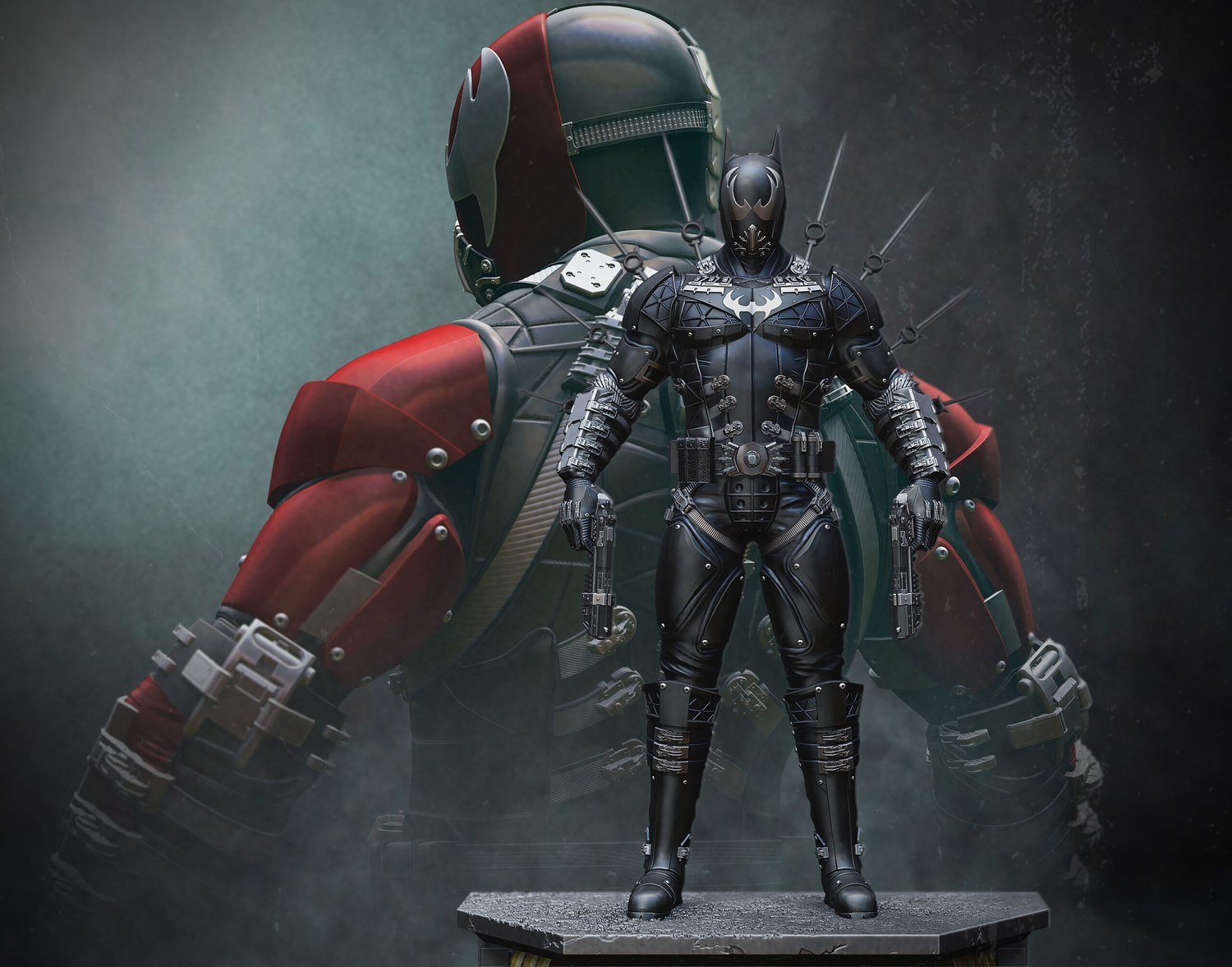 Grendel Knight Batman and Red Hood from DC STL FILE 3D PRINT