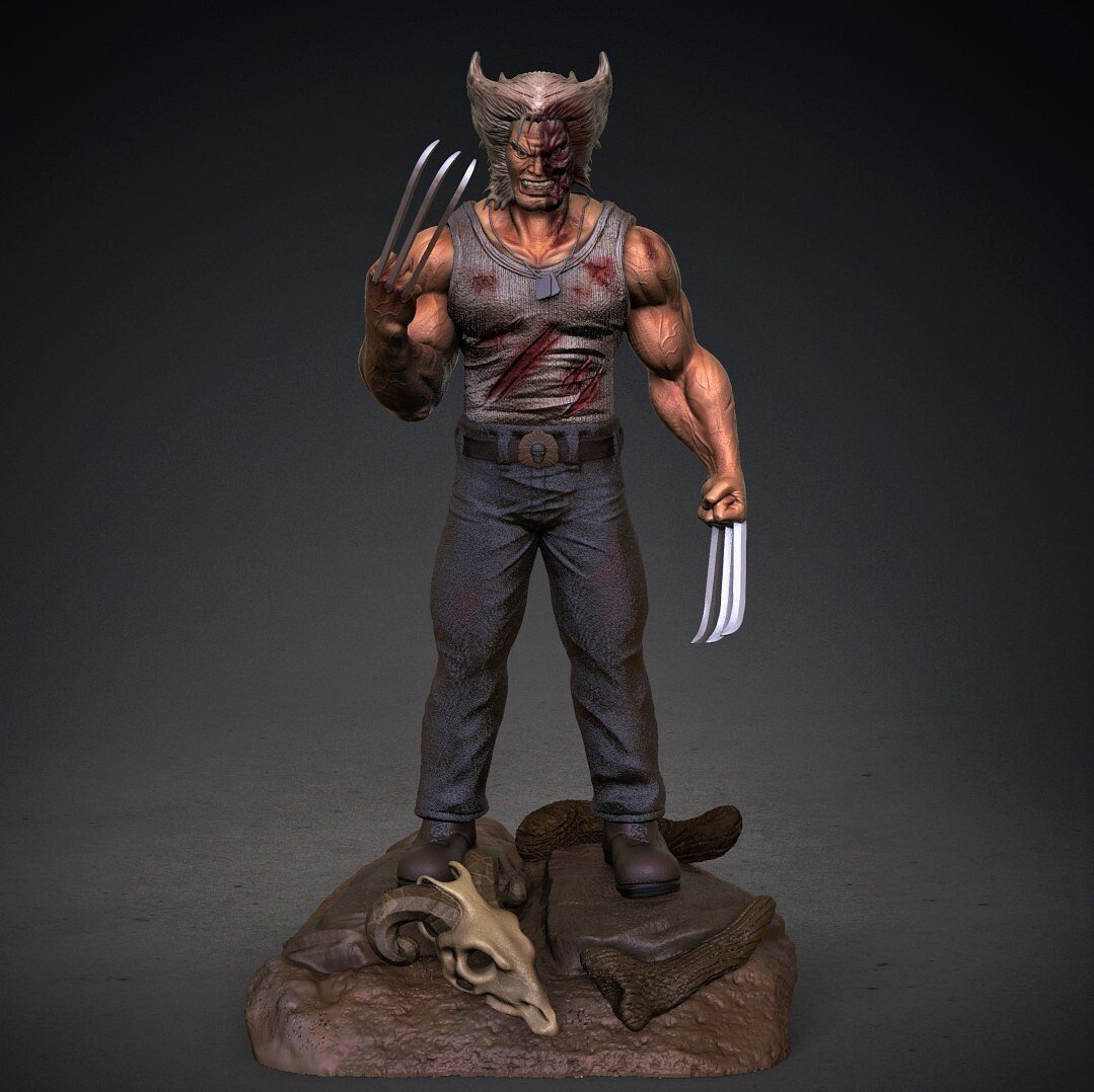 Old man Logan STL FILE 3D PRINT