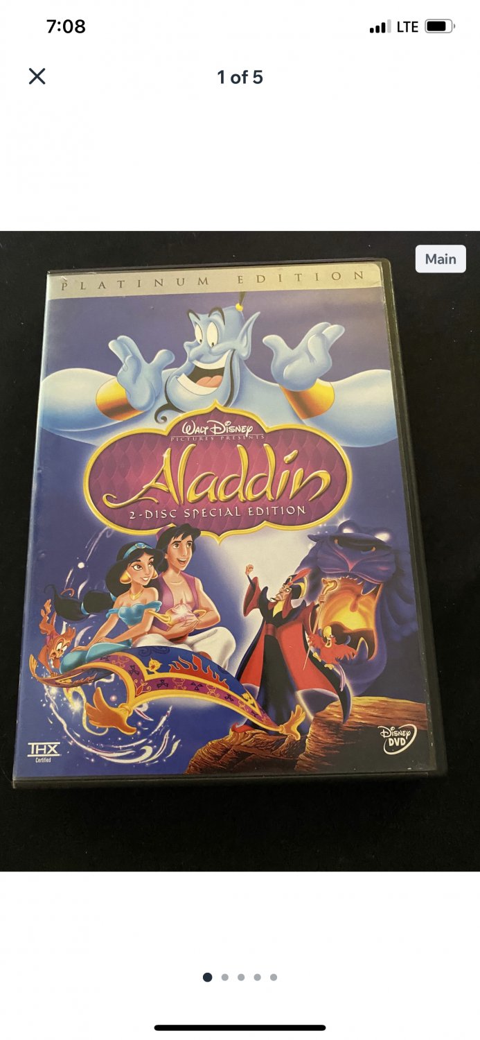 Used - Disney’s Aladdin 2-Disc Platinum Edition (DVD)