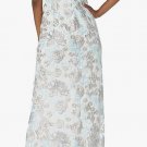 Calvin Klein Women’s Sz 6 Embroidered Cap Sleeve V Neck Floral Gown MSRP $125