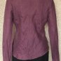 BANANA REPUBLIC 100% Linen Purple Blouse Long Sleeve V neck Shirt Top Size S