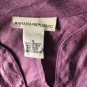 BANANA REPUBLIC 100% Linen Purple Blouse Long Sleeve V neck Shirt Top Size S