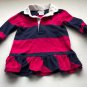 RALPH LAUREN Girls Multicolored Long Sleeve Ruffle Polo Shirt Dress Size 6M