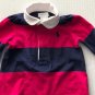 RALPH LAUREN Girls Multicolored Long Sleeve Ruffle Polo Shirt Dress Size 6M