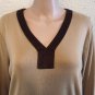 Lauren Ralph Lauren Green Label Cotton Jersey Tunic w/ Ultra Suede Trim Size XL
