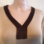 Lauren Ralph Lauren Green Label Cotton Jersey Tunic w/ Ultra Suede Trim Size XL