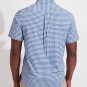 Vineyard Vines Performance Mens Short Sleeve Blue Plaid Shirt  Sz 2XL