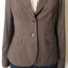 Banana Republic Women's Brown Plaid Two Button Blazer Sz 8 Banana Republic Women's Brown Plaid Two Button Blazer Sz 8