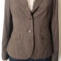 Banana Republic Women's Brown Plaid Two Button Blazer Sz 8