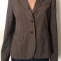 Banana Republic Women's Brown Plaid Two Button Blazer Sz 8