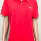 Brooks Brothers Womens Polo Shirt XL Short Sleeve Red 100% Cotton
