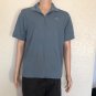Lacoste Polo SPORT Shirt Mens Medium Gray 1/4 Zip Collar Short Sleeve Top Size 4