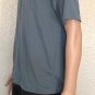 Lacoste Polo SPORT Shirt Mens Medium Gray 1/4 Zip Collar Short Sleeve Top Size 4